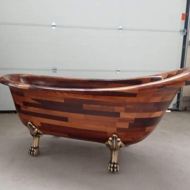 Ванны и раковины из дерева