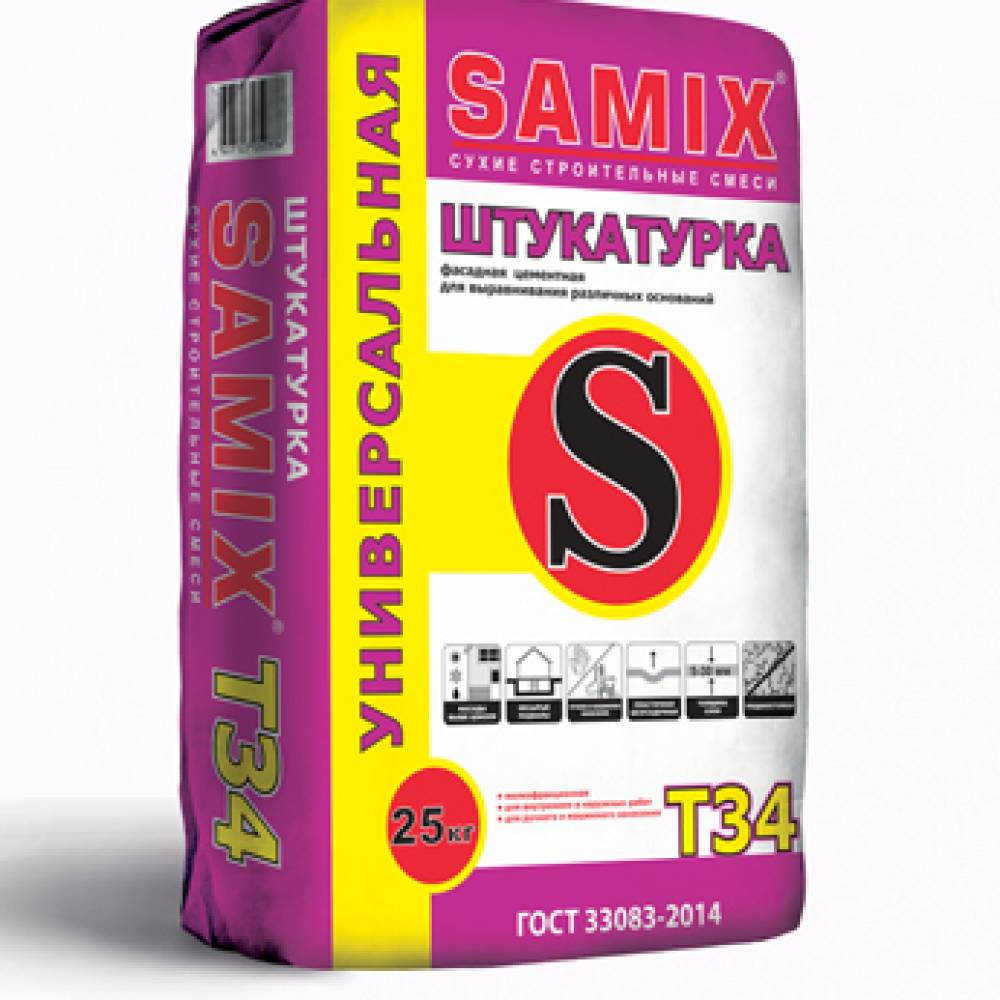 Штукатурка фасадная Т-34 «универсальная»
