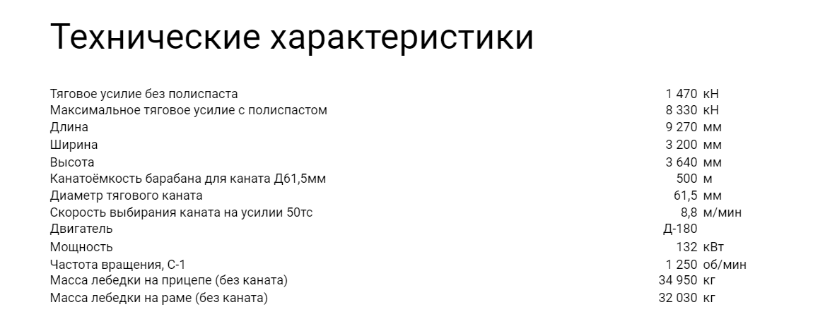 ЛП152 Лебедка тяговая